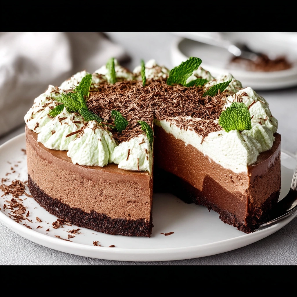 Mint Chocolate Mousse Cake