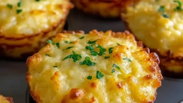 Cheesy Mashed Potato Muffins