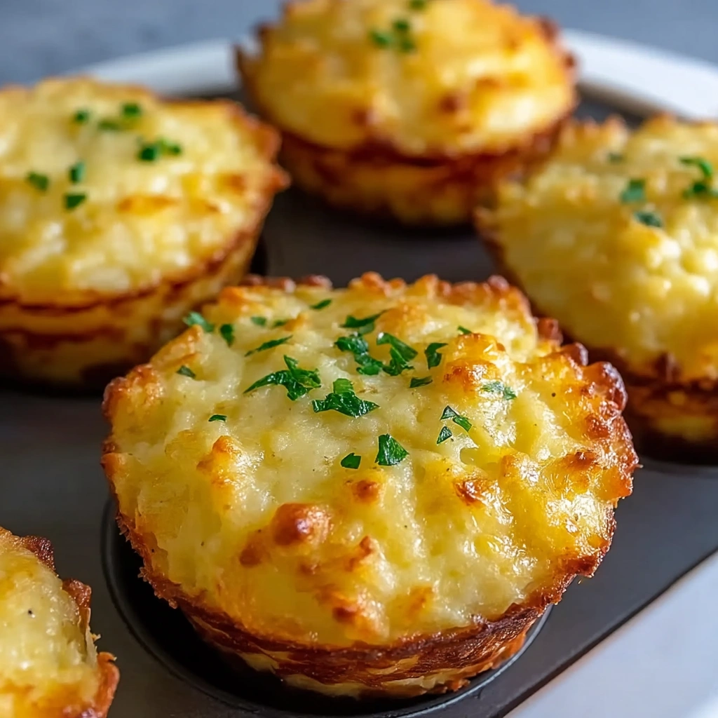 Cheesy Mashed Potato Muffins