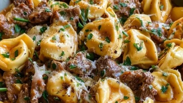 Creamy Cheesesteak Tortellini