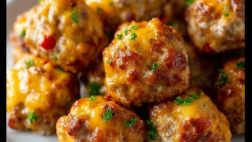Rotel Cream Cheese Sausage Balls