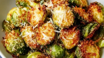 Crispy Parmesan-Crusted Roasted Brussels Sprouts