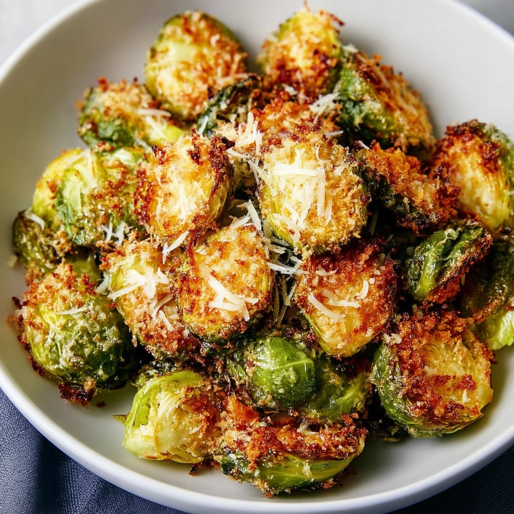 Crispy Parmesan-Crusted Roasted Brussels Sprouts