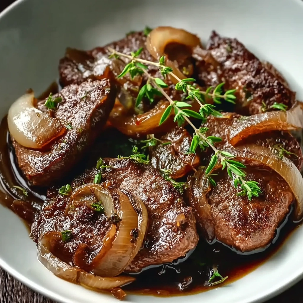 Caramelized Onion Beef Liver
