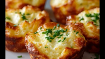 Cheesy Mashed Potato Puffs