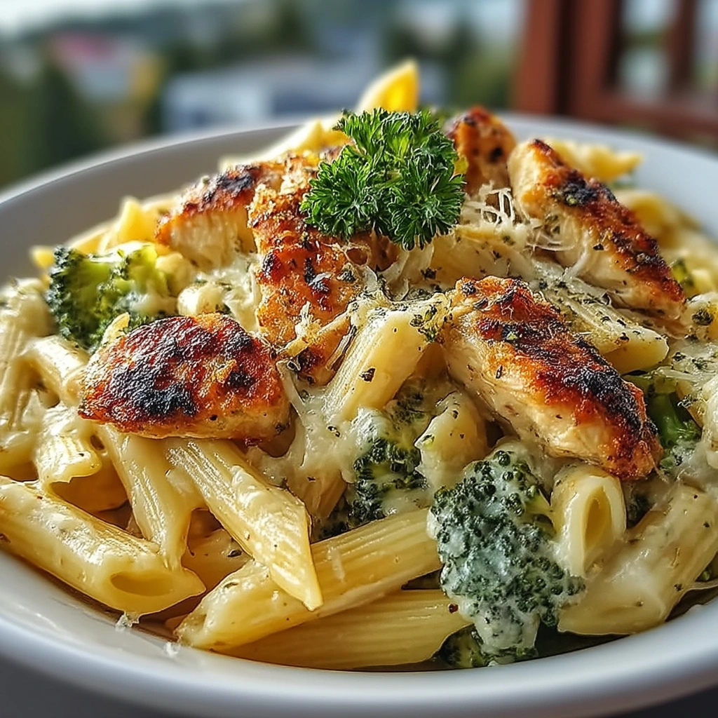 Creamy Broccoli and Chicken Penne