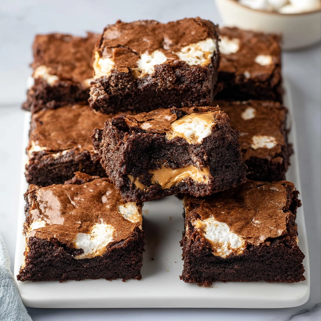 Fluffernutter Brownies