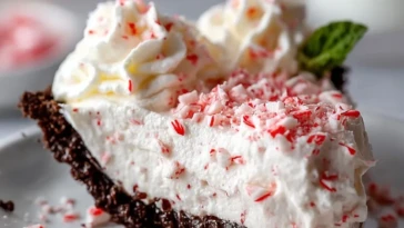 Quick Christmas Peppermint Pie