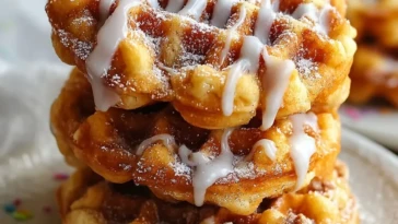 Apple Fritter Waffle Donuts