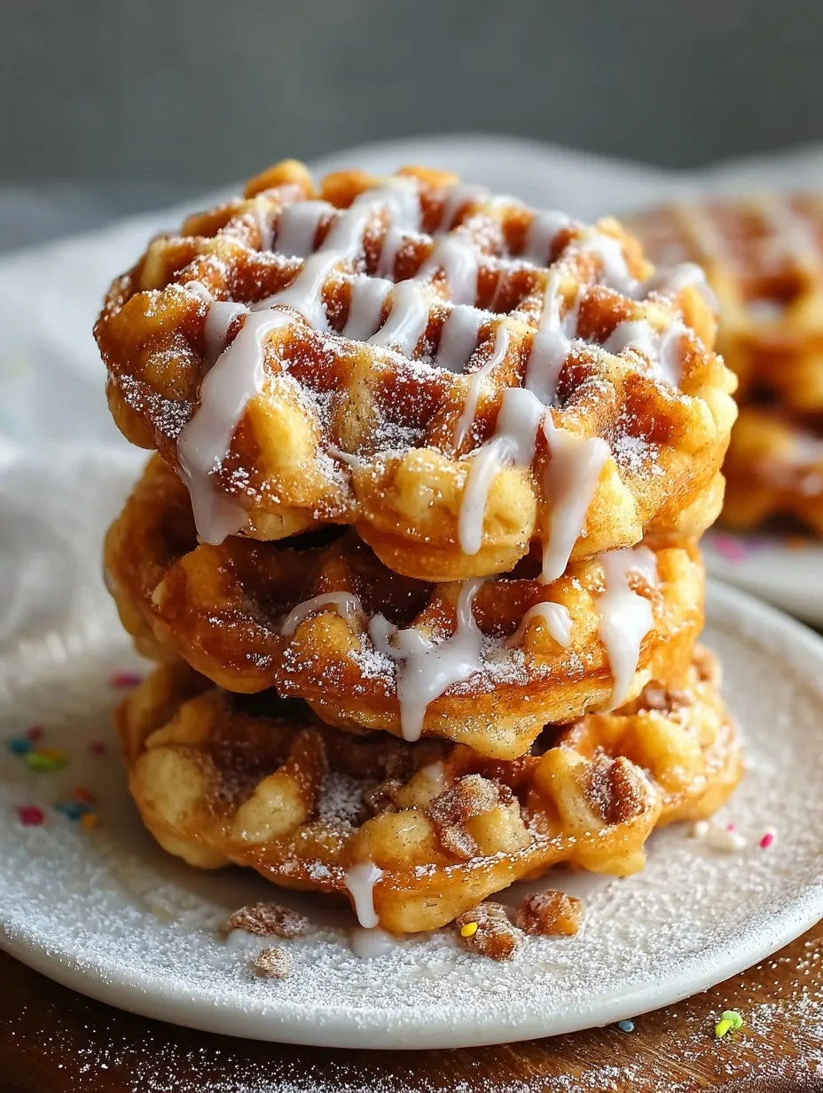 Apple Fritter Waffle Donuts