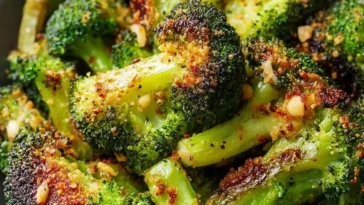 Crispy Garlic Air Fryer Broccoli