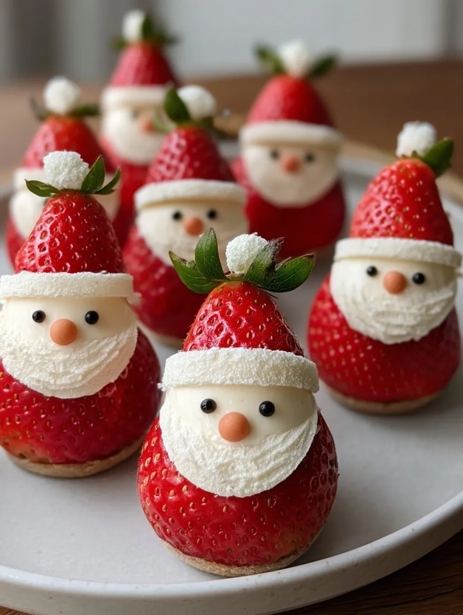 No-Bake Strawberry Santas
