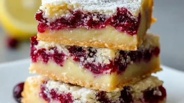 Cranberry Lemon Bars