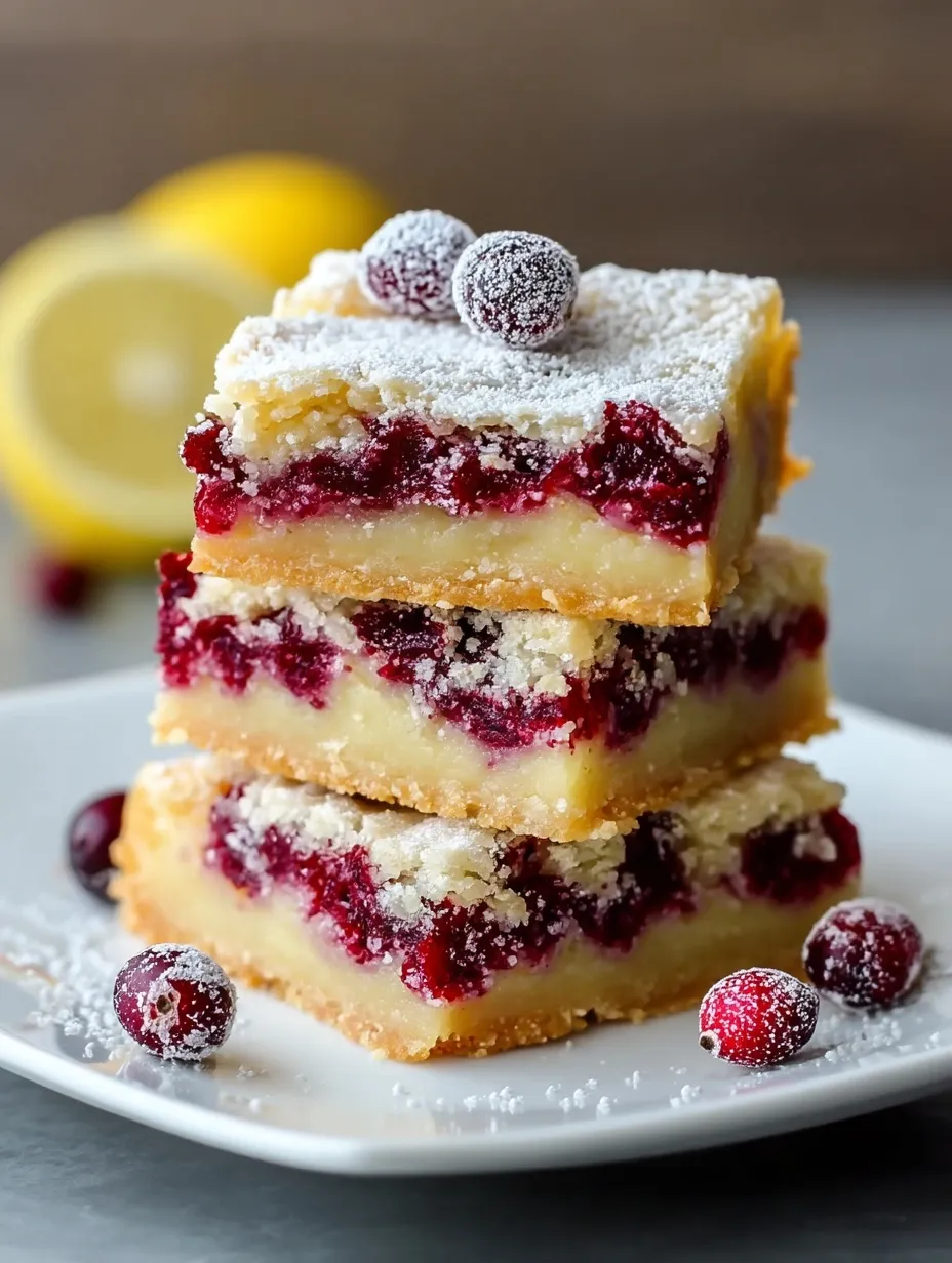 Cranberry Lemon Bars