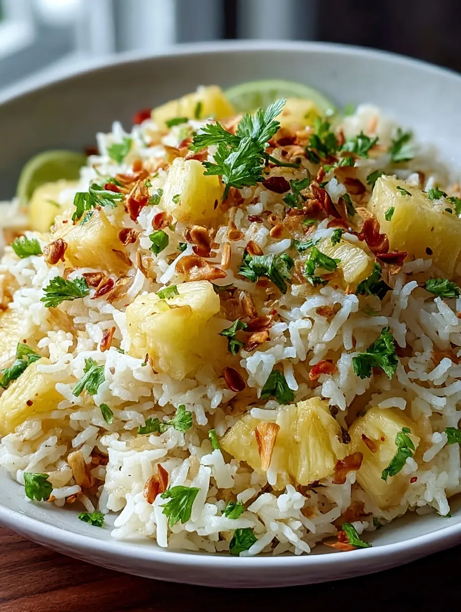 Creamy Coconut Pineapple Rice