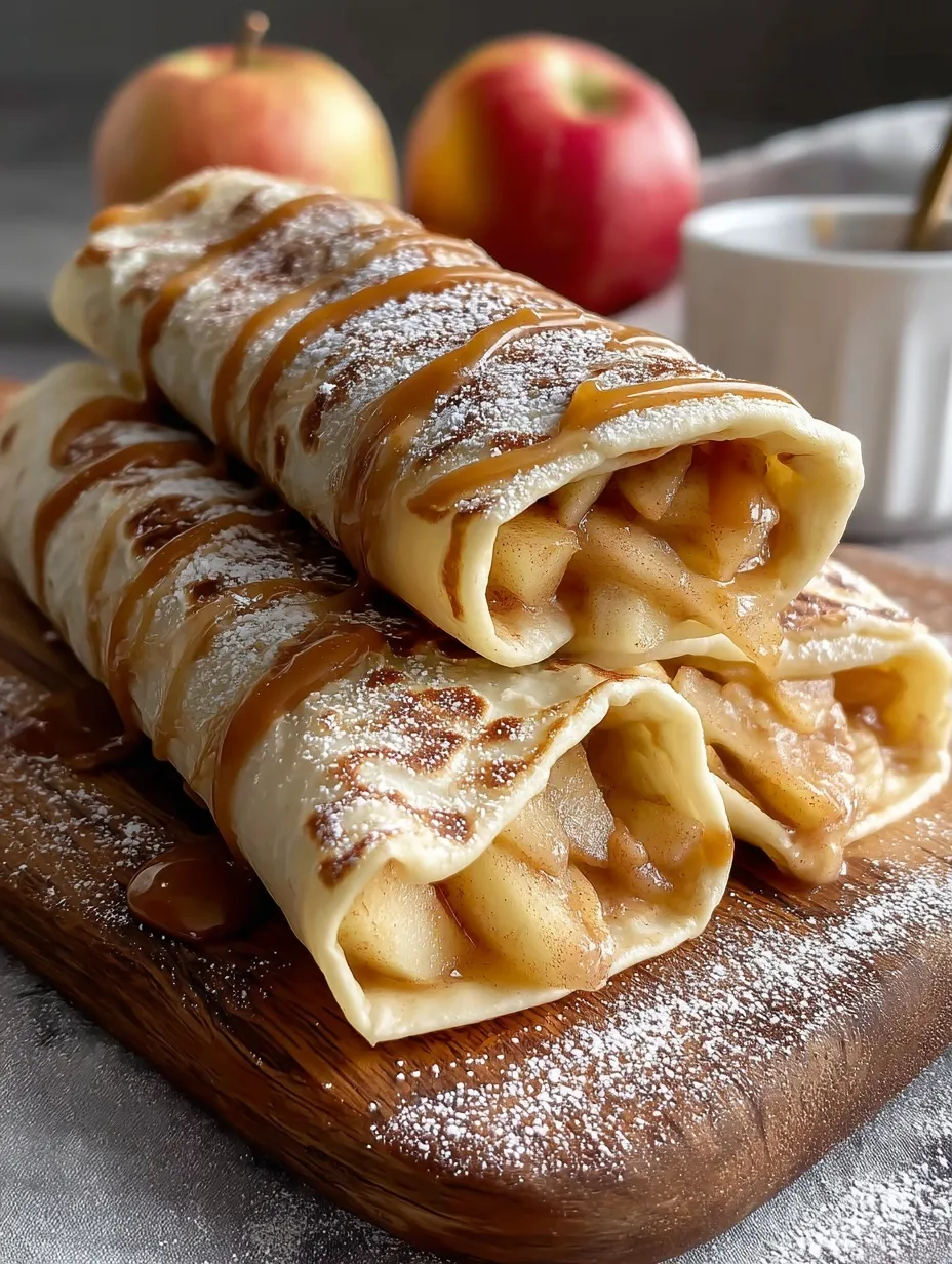 Apple Pie Tortilla Wraps with Brown Sugar Butter