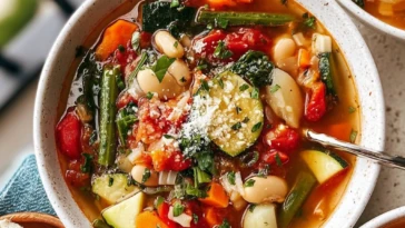 Easy & Healthy Minestrone Soup