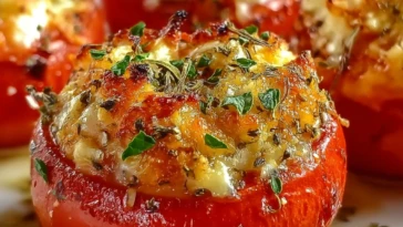 Cheesy Baked Stuffed Tomatoes