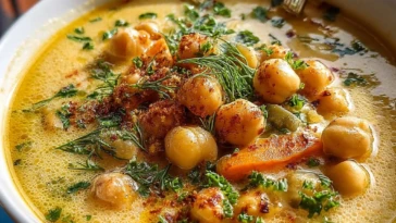 Easy Greek Chickpea Soup
