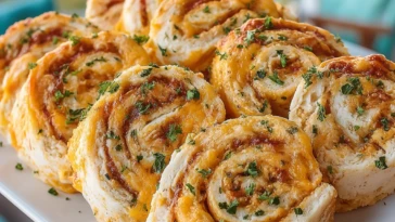 Easy Buffalo Chicken Pinwheels