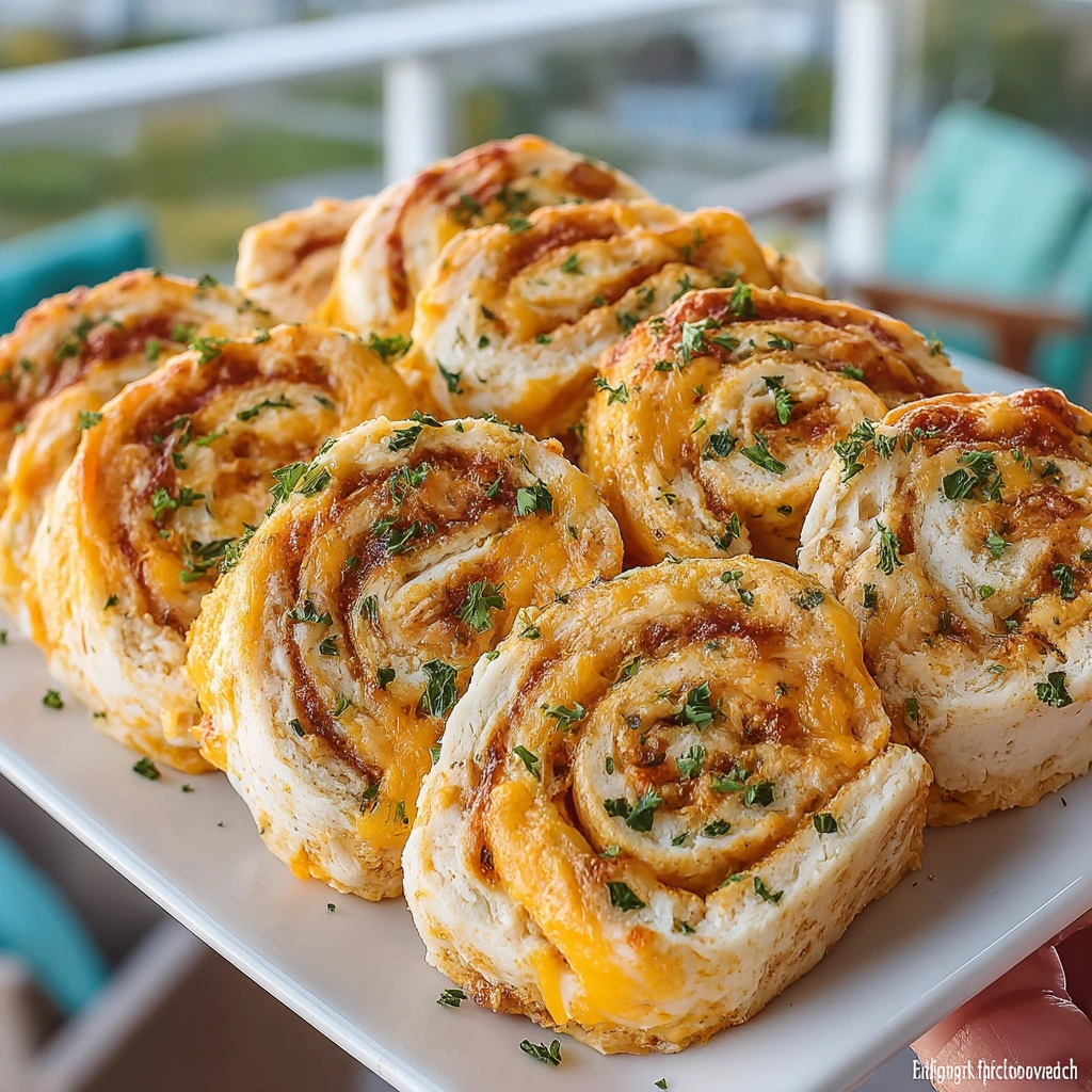 Easy Buffalo Chicken Pinwheels