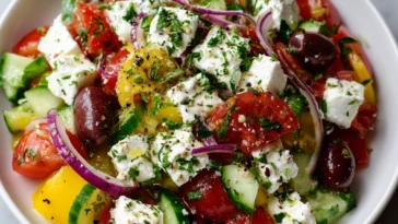 Greek Cottage Cheese Salad