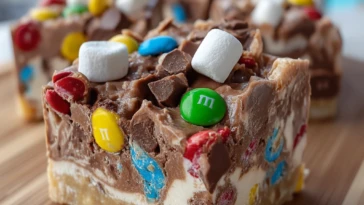 Chocolate Marshmallow M&M Fudge