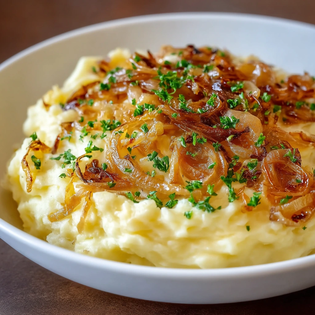 Easy Caramelized Onion Mashed Potatoes