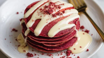 Red Velvet Pancakes