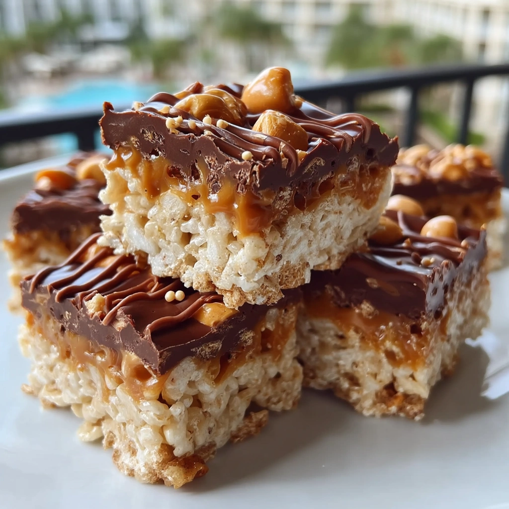 Snickers Rice Crispy Treats