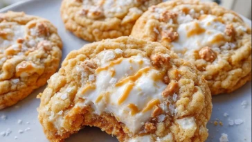 Soft and Chewy Fluffernutter Cookies