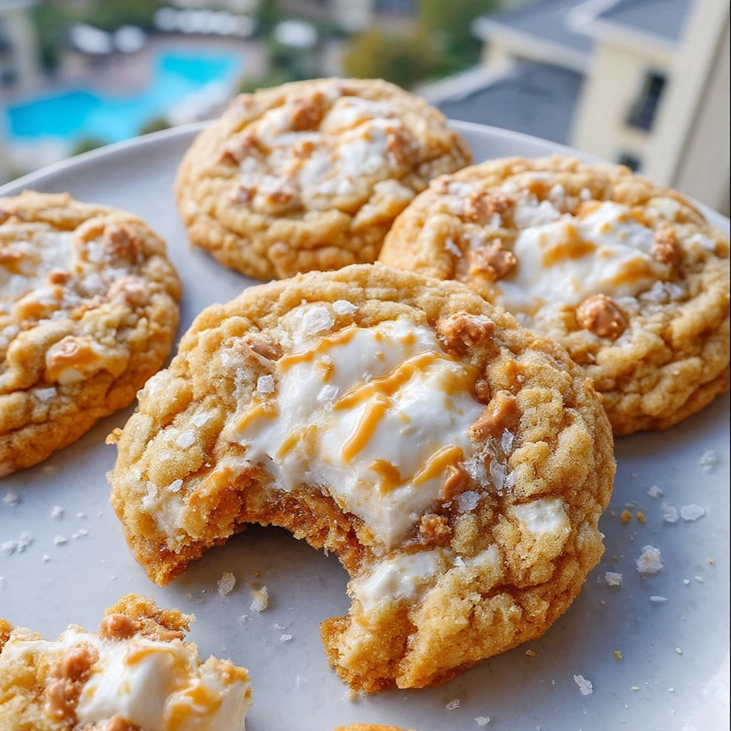 Soft and Chewy Fluffernutter Cookies
