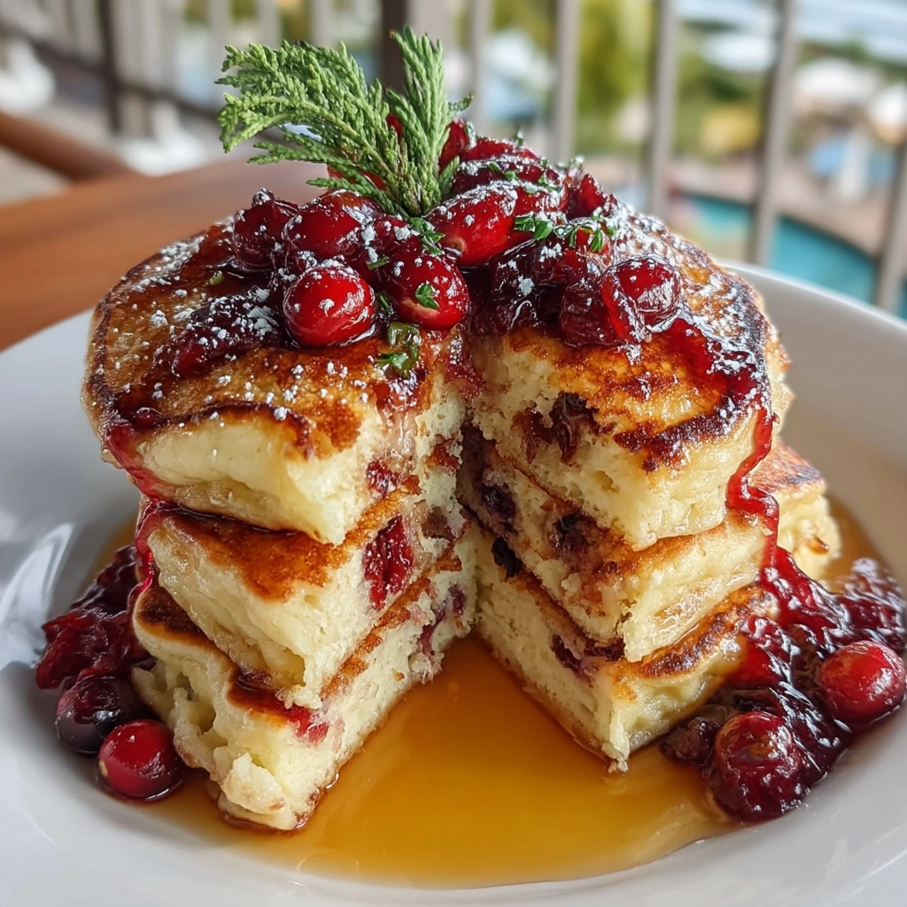 Cranberry Orange Ricotta Pancakes