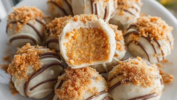 Pumpkin Pie Cheesecake Truffles