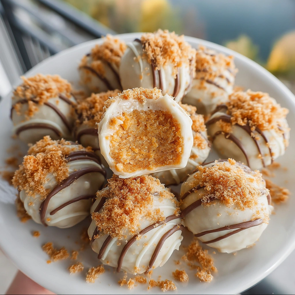 Pumpkin Pie Cheesecake Truffles