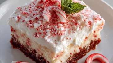 Peppermint Poke Cake