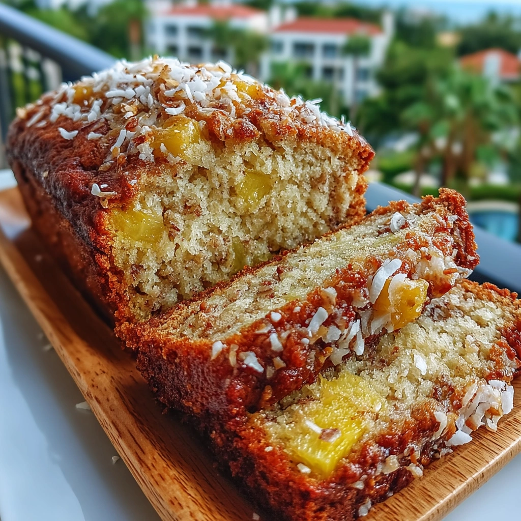 Coconut Pineapple Banana Bread