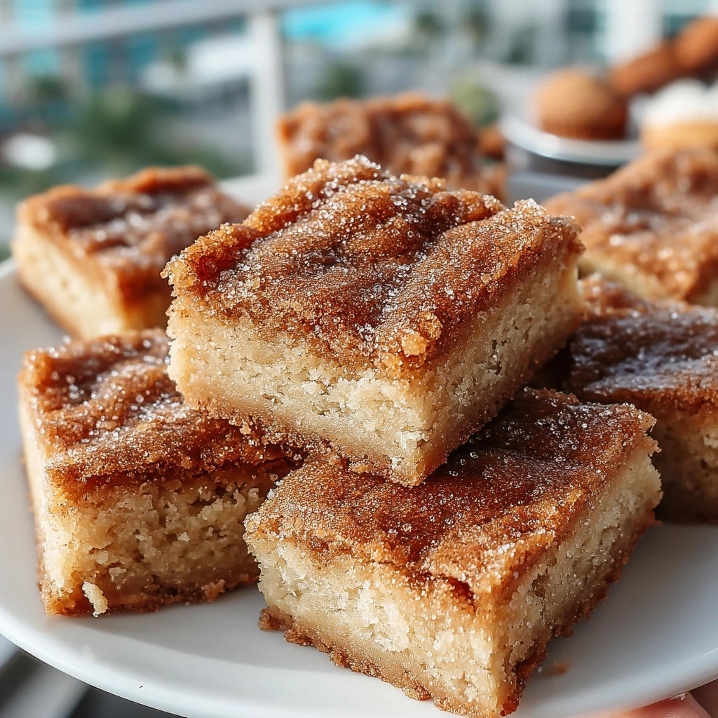 Easy Cinnamon Sugar Blondies