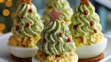 Deviled Egg Christmas Trees