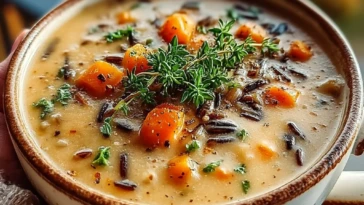 Cozy Autumn Wild Rice Soup