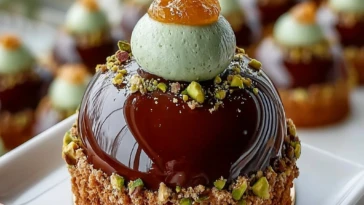 Pistachio Praline Entremet