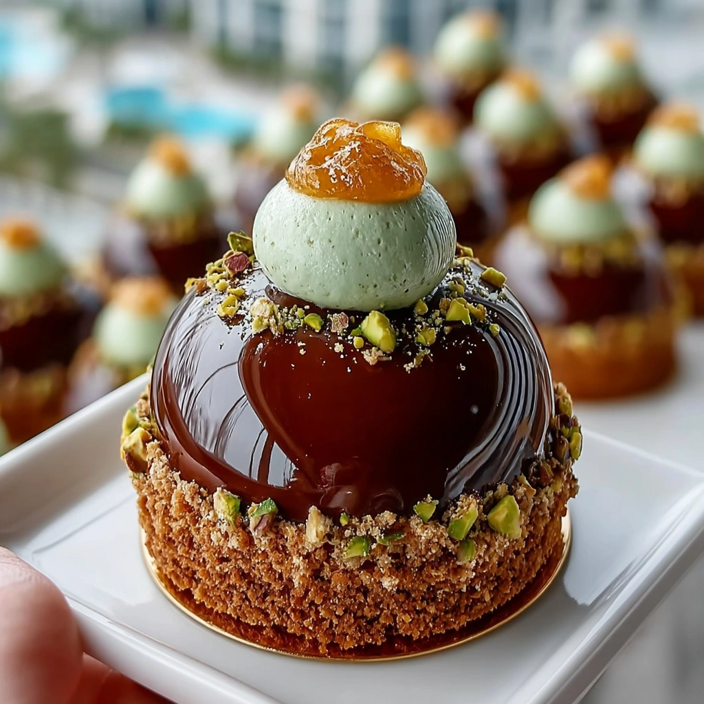 Pistachio Praline Entremet