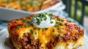 Homemade Ground Beef and Potato Casserole