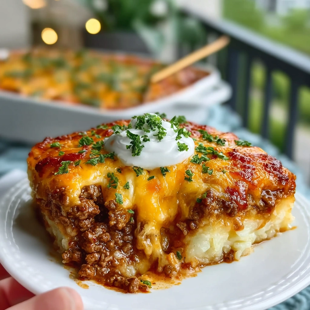 Homemade Ground Beef and Potato Casserole
