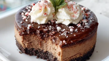 Chocolate Peppermint Cheesecake
