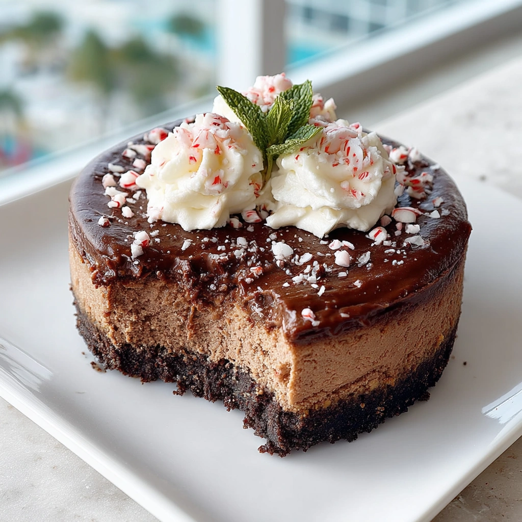 Chocolate Peppermint Cheesecake