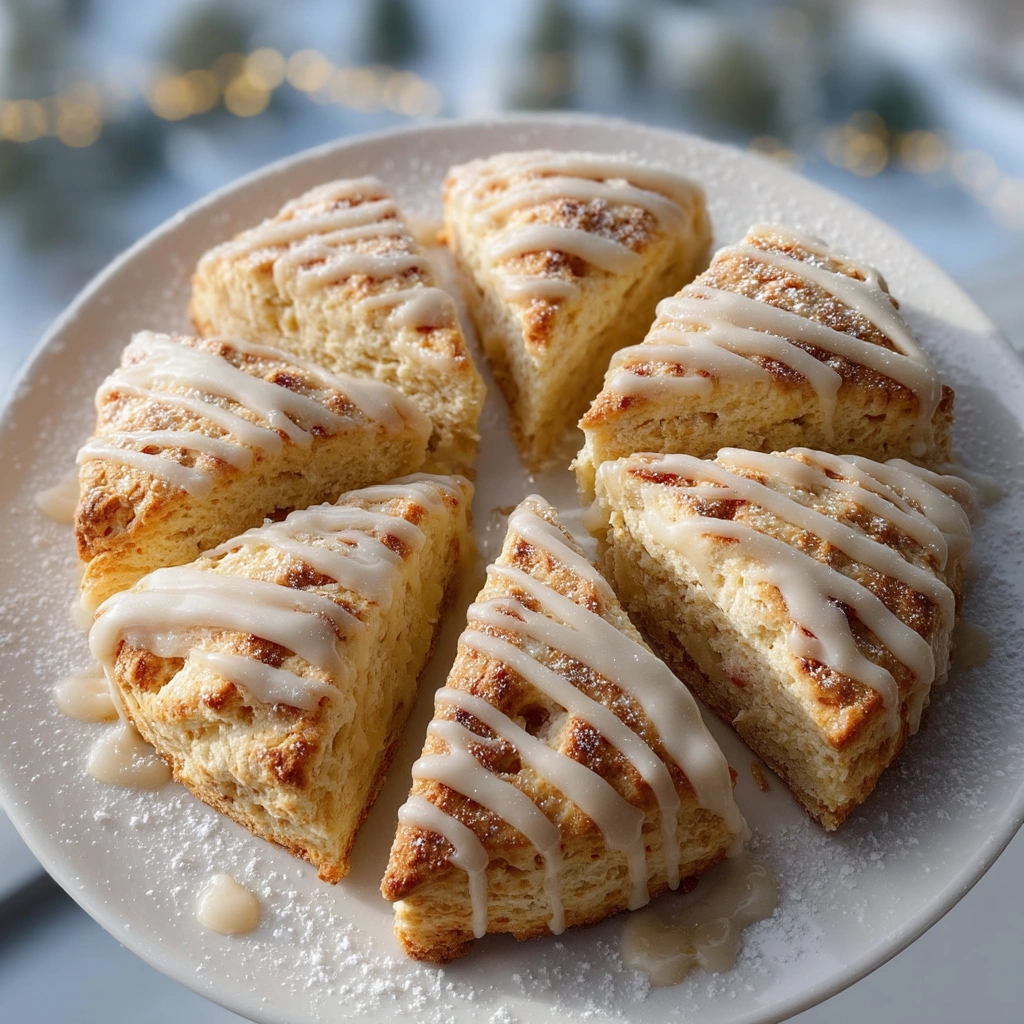Fluffy Eggnog Scones